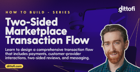 How to design the transaction flow for a two-sided marketplace app