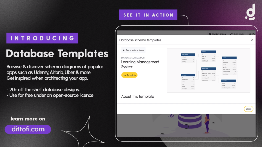 Image: Introduction to database templates