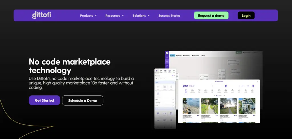 Dittofi no code marketplace builder