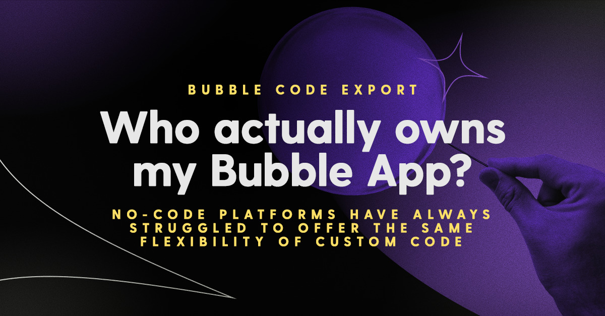 Bubble code export