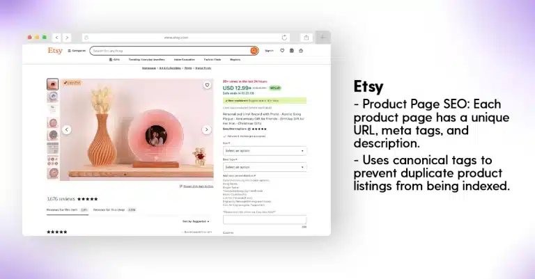 Etsy case study.